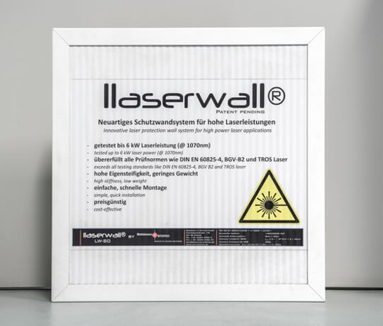 Laserschutzwand llaserwall